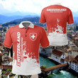 AIO Pride - Switzerland Smudge Style Unisex Adult Polo Shirt