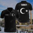 AIO Pride - Customize Turkey Coat Of Arms Simple Style Unisex Adult Polo Shirt