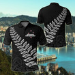 AIO Pride - New Zealand Aotearoa Maori Fern Unisex Adult Polo Shirt