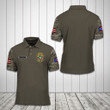 AIO Pride - Customize Puerto Rico Coat Of Arms Camo Unisex Adult Polo Shirt