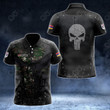 AIO Pride - Customize Armenian Army Armor Skull 3D Unisex Adult Polo Shirt