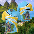 AIO Pride - Saint Lucia N Flag Unisex Adult Polo Shirt