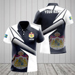 AIO Pride - Customize Sweden Proud With Coat Of Arms Black And White Unisex Adult Polo Shirt