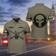 AIO Pride - Customize British Army Punisher Skull Unisex Adult Polo Shirt