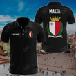 AIO Pride - Customize Malta Coat Of Arms Simple Style Unisex Adult Polo Shirt
