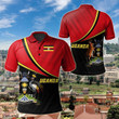 AIO Pride - Uganda National Flag Unisex Adult Polo Shirt
