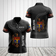 AIO Pride - Custom Name Moldova Coat Of Arms Leather 3D Unisex Adult Polo Shirt