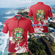 AIO Pride - Puerto Rico Coat Of Arms Spaint Style Unisex Adult Polo Shirt