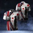AIO Pride - British Veteran Soldier Poppy Flag Unisex Adult Polo Shirt