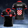 AIO Pride - Customize Croatia Coat of Arms Color Flag Unisex Adult Polo Shirt