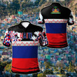 AIO Pride - Haiti Youthful Style Unisex Adult Polo Shirt