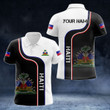 AIO Pride - Customize Haiti Line Color Unisex Adult Polo Shirt