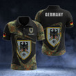 AIO Pride - Customize German Army Symbol & Flag Camo Unisex Adult Polo Shirt