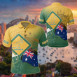 AIO Pride - Australia Flag - Coat Of Arms Kangaroo And Koala Sign Unisex Adult Polo Shirt