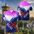 AIO Pride - Scotland Lion Flag Blue Unisex Adult Polo Shirt