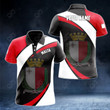 AIO Pride - Customize Malta Proud Version Unisex Adult Polo Shirt