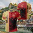 AIO Pride - Albania Quarter Style Unisex Adult Polo Shirt