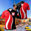AIO Pride - Poland Flag And Coat Of Arms Unisex Adult Polo Shirt