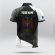 AIO Pride - Customize Moldova Eagle Symbol And Coat Of Arm Unisex Adult Polo Shirt