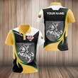 AIO Pride - Custom Name Lithuania  Proud Big Coat Of Arms  Unisex Adult Polo Shirt