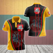 AIO Pride - Custom Name Lithuania Flag Wave Style Unisex Adult Polo Shirt