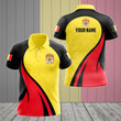 AIO Pride - Customize Belgium Flag Color Fire Unisex Adult Polo Shirt