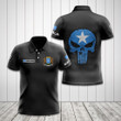 AIO Pride - Custom Name Somalia Coat Of Arms Black Skull Flag Polo Shirt