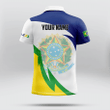 AIO Pride - Customize Brazil Vortex Symbol And Coat Of Arm Unisex Adult Polo Shirt