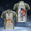 AIO Pride - Customize Serbia Coat Of Arms Camo Skull With Flag 3D Unisex Adult Polo Shirt