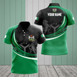 AIO Pride - Customize Nigeria Coat Of Arms Whirlpool Design Unisex Adult Polo Shirt