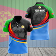 AIO Pride - Customize Eritrea Coat Of Arms Whirlpool Design Unisex Adult Polo Shirt