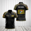 AIO Pride - Custom Name Bavaria Coat Of Arms Camo Unisex Adult Polo Shirt