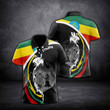 AIO Pride - Love Ethiopia Textize Waves 3D Unisex Adult Polo Shirt