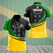 AIO Pride - Customize Jamaica Coat Of Arms Whirlpool Design Unisex Adult Polo Shirt