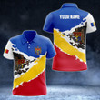 AIO Pride - Custom Name Moldova Flag Proud Country Unisex Adult Polo Shirt