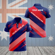 AIO Pride - Custom Name Australia Flag Unisex Adult Polo Shirt