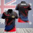 AIO Pride - Customize Australia Coat Of Arms Neon Style Unisex Adult Polo Shirt