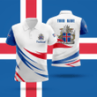 AIO Pride - Customize Wild Rider And Coat Of Arm Iceland Polo Shirts