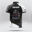 AIO Pride - Customize Iceland Eagle Symbol And Coat Of Arm Unisex Adult Polo Shirt