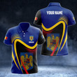 AIO Pride - Customize Romania Version Flag Color Unisex Adult Polo Shirt