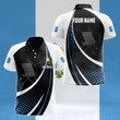 AIO Pride - Custom Name Guatemala Flag Stars Pattern Unisex Adult Polo Shirt