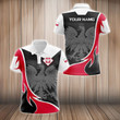 AIO Pride - Custom Name Poland Fire Pattern Unisex Adult Polo Shirt