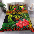 AIO Pride Kanaka Maoli Polynesian Turtle Hibiscus Reggae Hawaiian Bedding Set