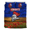 AIO Pride 3-Piece Duvet Cover Set Newcastle Knights ANZAC 2022 Poppy Flowers Vibes