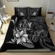 AIO Pride 3-Piece Duvet Cover Set Cook Islands - Fish With Plumeria Flowers Style