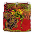 AIO Pride 3-Piece Duvet Cover Set Aboriginal Lizard Tree On The Hill Sunshine Ver.02