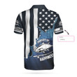 AIO Pride American Flag Tuna Fishing Pursuit of Happiness Custom Name Short Sleeve Polo Shirt