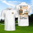 AIO Pride Golf Whisky And Take Naps Short Sleeve Polo Shirt