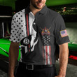AIO Pride Skull Billiards Pool Short Sleeve Polo Shirt