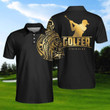 AIO Pride Golden Tattoo Golf Short Sleeve Polo Shirt